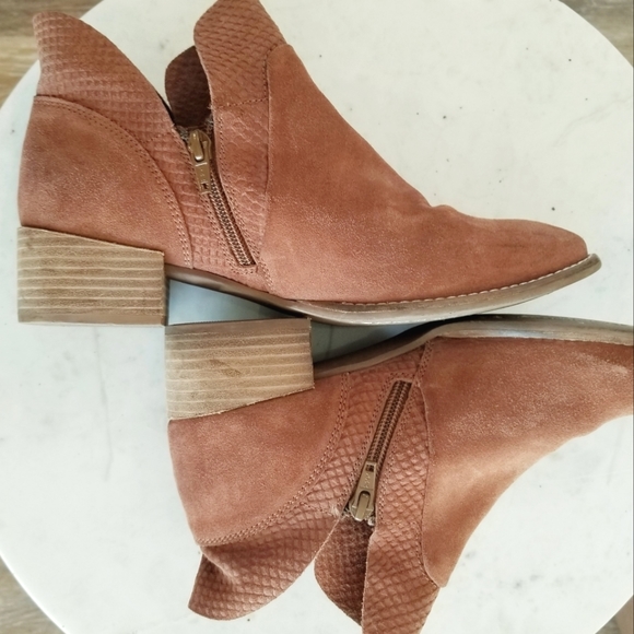 Seychelles Score Cognac Leather Boots Booties Boho Coastal Cowgirl Western - Picture 14 of 15